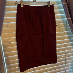 White House Black Market Perfect Form Pencil Skirt in “Burgundy “